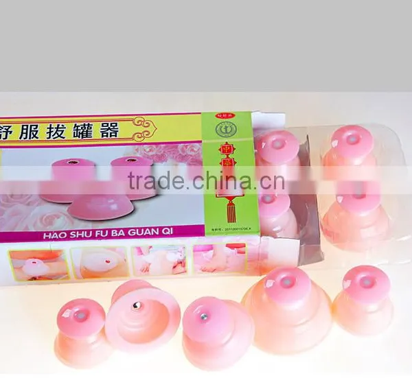 2016 Silicone Cupping Cups High Quality Durable Silicone Cupping Kit Wholesale Price Cupping Set 8 photo-3