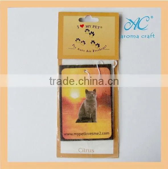 2015 OEM Design Best Seller Classical Type Tape Shaped Card Square Car Air Freshener photo-5