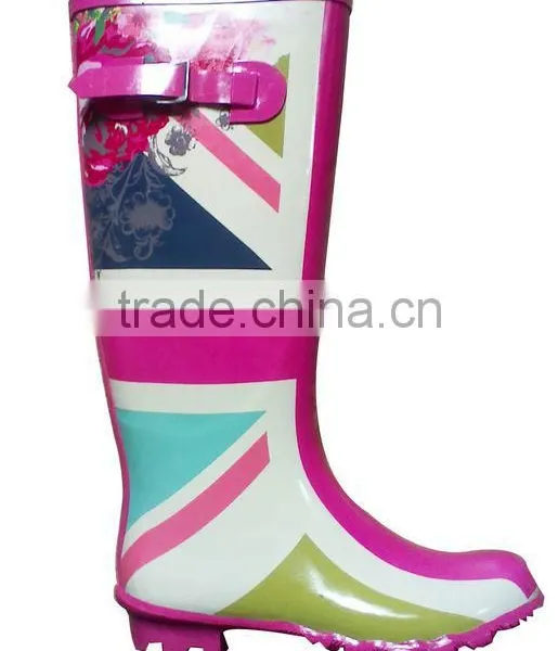 High Heels Women Rubber Rain Boots photo-4