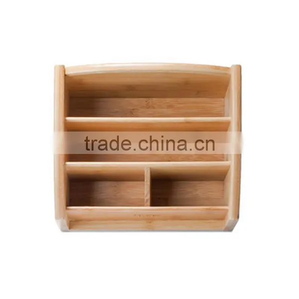 Multifunctional Bamboo Storage Box/mobile Phone Holder/remote Control Stand photo-4