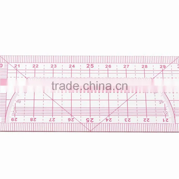 Kearing Chinese Manufacture Transparent Designer Grading Rulers Flexible Sanwich Metric Fashion Graph 5*50cm #8002 photo-4