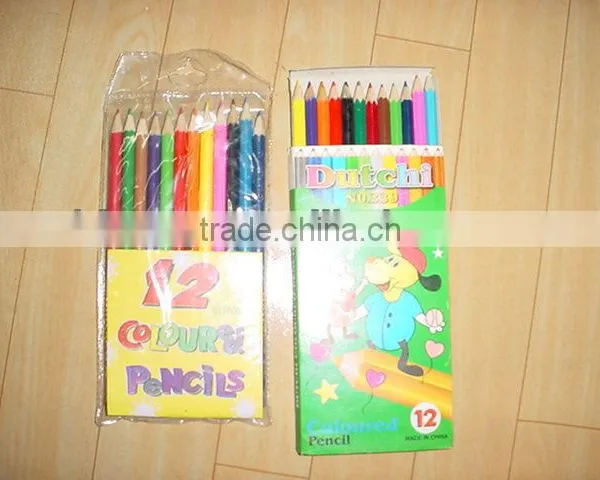 Dollar Store Stationary China Product Cheap Colored Pencil 12colors