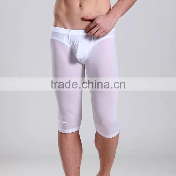 2014 Hot Sale Sexy Thin Men's Long Johns Underwear Long Sleeve Breathable Body Shaper SM03-13 photo-3