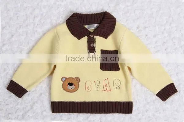 Trim Contrast Color Knitwear Modern Poloshirt Collar Sweater Pullover photo-3