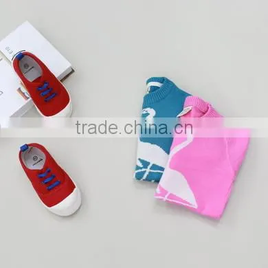 Lovely Swan Girls Sweater Design Latest Children Dress Designs Child Soft Cotton Clothes photo-3