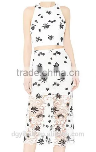 New Model Dress & Ladies Fashion New Design Suit Mature Ladies Party Lace Dress photo-3