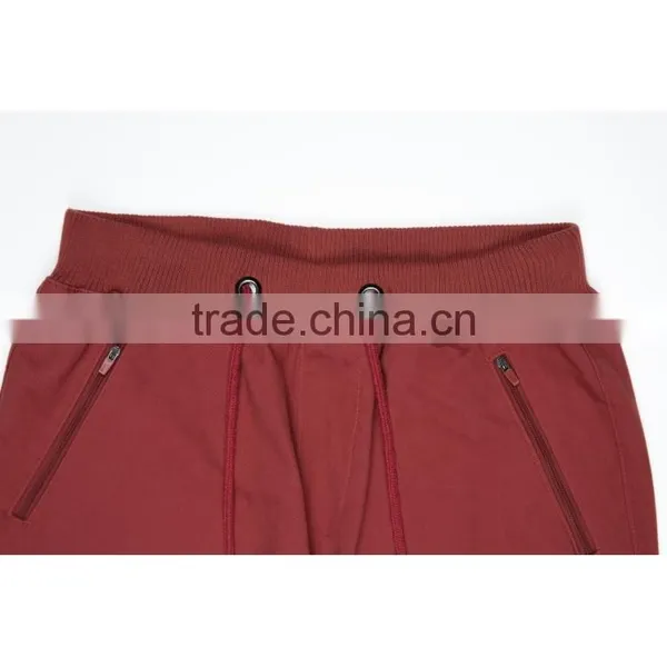 Factory Price 100% Cotton Twill Fabric Elastic Waist Mens Harem Pants With Exquisite Plastic Zipper photo-4
