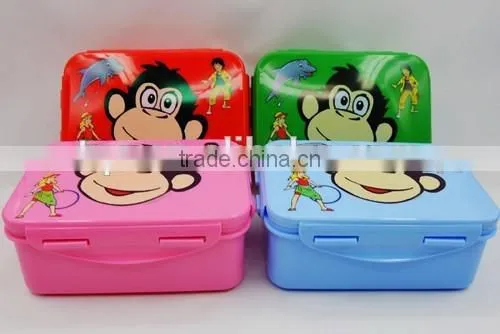 Plastic Fashion Food Grade School Lunch Bento Box/ Kids Food Storage Box photo-2