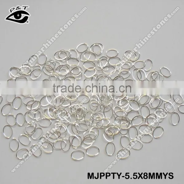 Nail Art Metal Stud 5.5x8mm Oval Silver Decorative Metal Studs for Nails photo-2