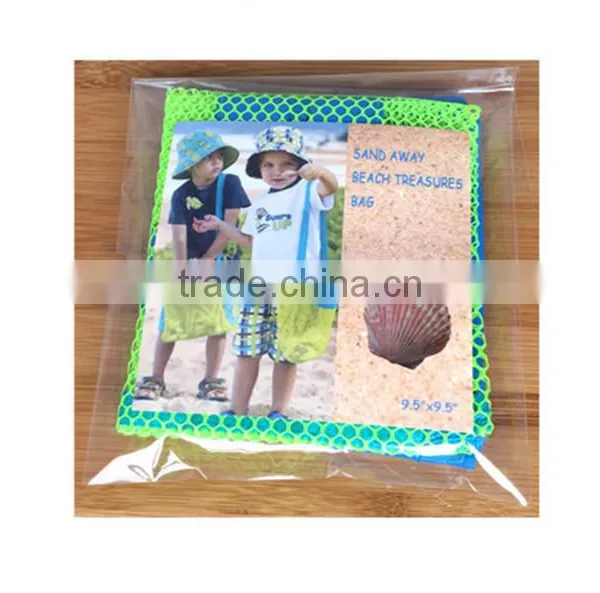 Vogue Mesh Tote Bag Clothes Toys Carry All Sand Away Beach Bag Baby Toy Collection Bag photo-6