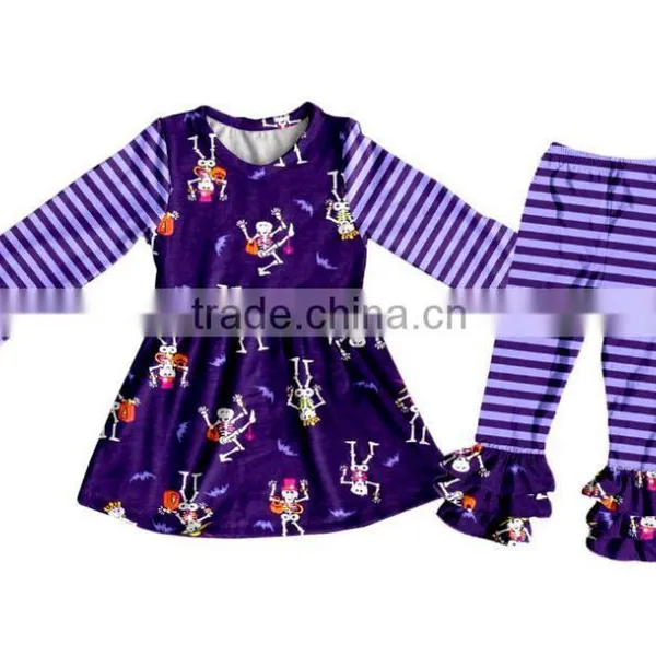 Children's Cotton Clothes Halloween Outfit Wholesale Remake Polka Dot Clothes Suit Sets Fall Children Clothing photo-5