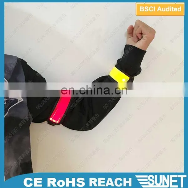 Green Color Hot Sale Glow in Dark Bracelet Arm Slap Led Band photo-5