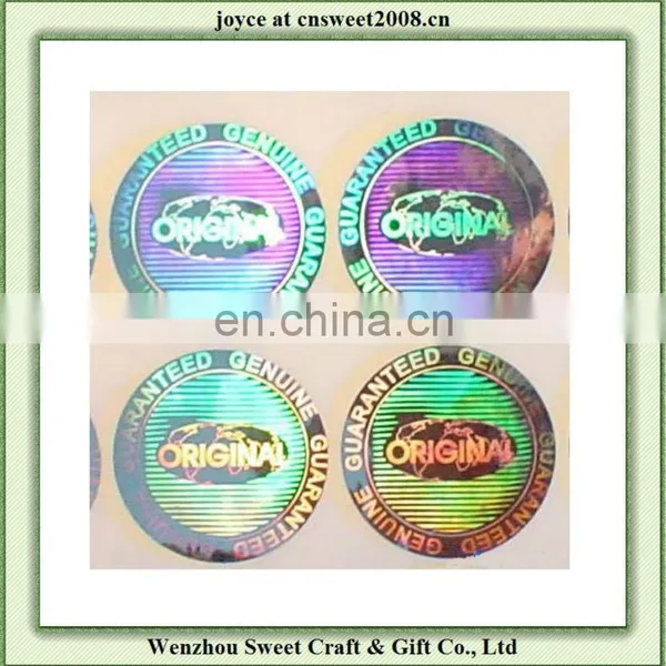 custom hologram sticker