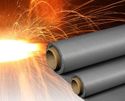 3784 Base Silicone Coated Fiberglass Fabric Fireproof Cloth With 120g One Side Coating photo-2