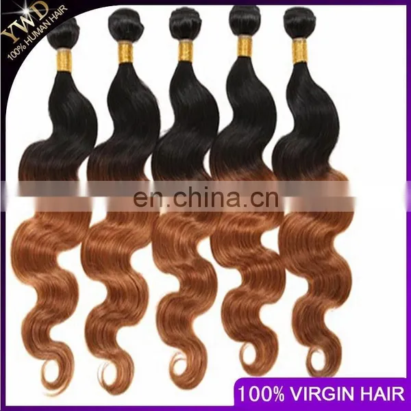 Cheap Price 100% Remy Body Wave New Hair 3 Bundles/lot Two Tone Ombre T1b-30 Brazilian Human Hair photo-3