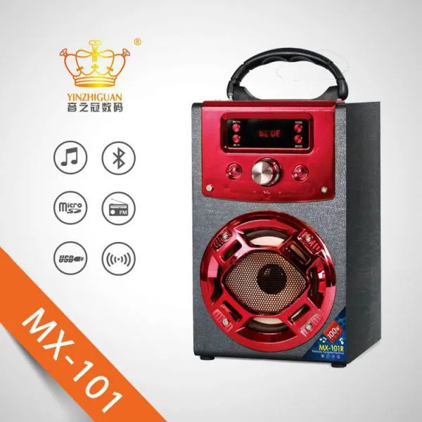 Off-the-shelf Portable Wooden Bluetooth Speaker Christmas PartyK Song Exclusive Speaker photo-2