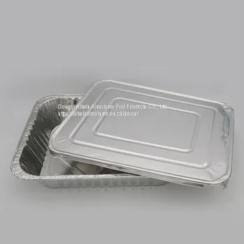 Disposable Food Roasting Tray Aluminium Foil Serving Plate