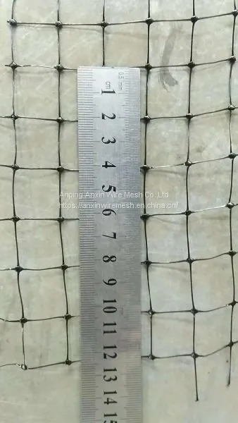 Blue Anti Acid Of  Baseball 100m Black Plastic Mesh Roll