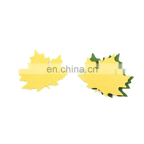Customized Laser Cutting Maple Leaves Design Felt Placemat From China Supplier photo-3