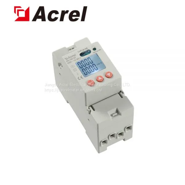 Acrel ADL100-ET Single Phase Din Rail Energy Meter Test U I kw Kvar With Lcd Display photo-2