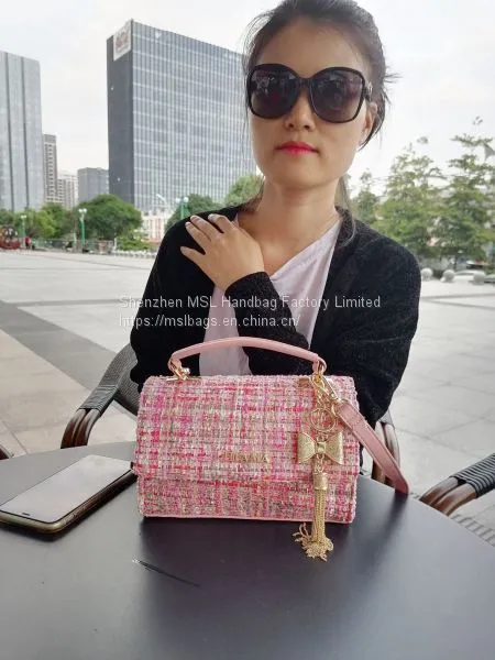 Luxury Fashion Winter New Tweed Multi Colors Shoulder Hand Girl Bag Crossbody Handbags Wholesale photo-5