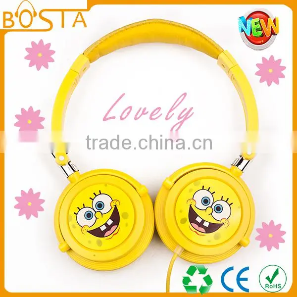 Stereo Best Selling Deep Bass Coolest Fashion Cheap Sponge Bob Headphones for Sales photo-4
