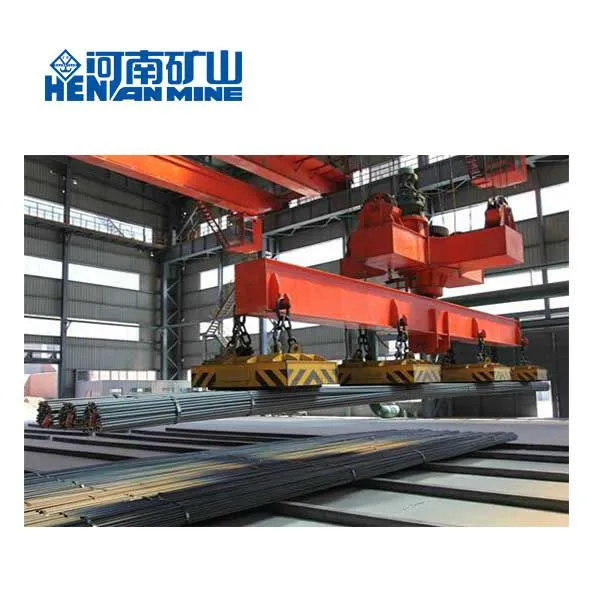 QL 5+5t 10+10t Double Beam Magnetic Overhead Crane With Lifting Beam for Steel Plate