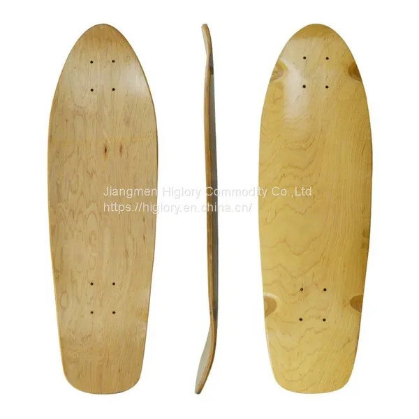 Blank Custom Fish Board Canadian Maple Blank Cruise Skateboard Decks photo-2