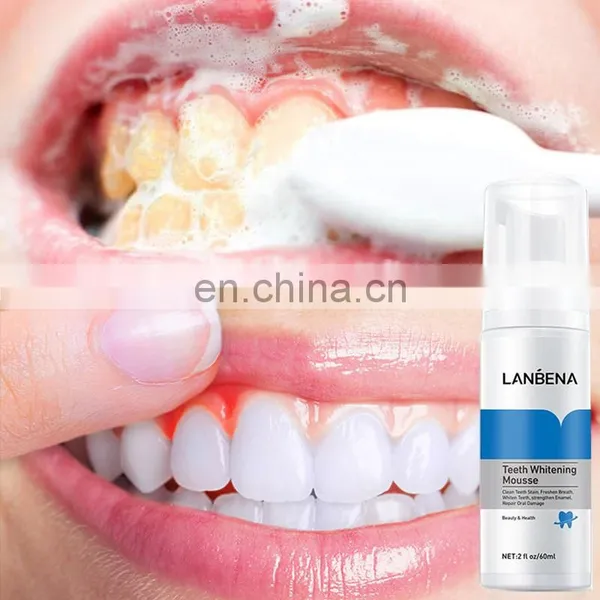 2022 Hot Sell 60ml Natural Oral Hygiene Tooth Whitening Foam Bleaching Cleaning White Teeth Whitening Mousse photo-4