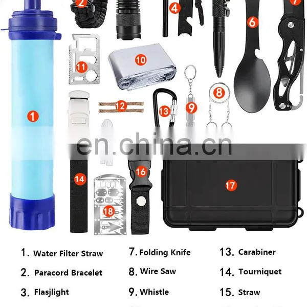 Outdoor Accessories Camping Kit Emergency Survival Kit Professional Survival Gear photo-2