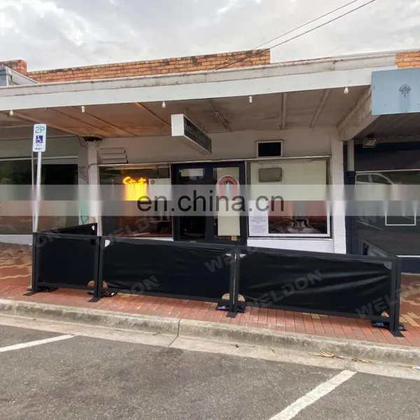 Portable Road Barriers Safety Crowd Control Traffic Outdoor Cafe Barricade Metal Pedestrian Barricades photo-5