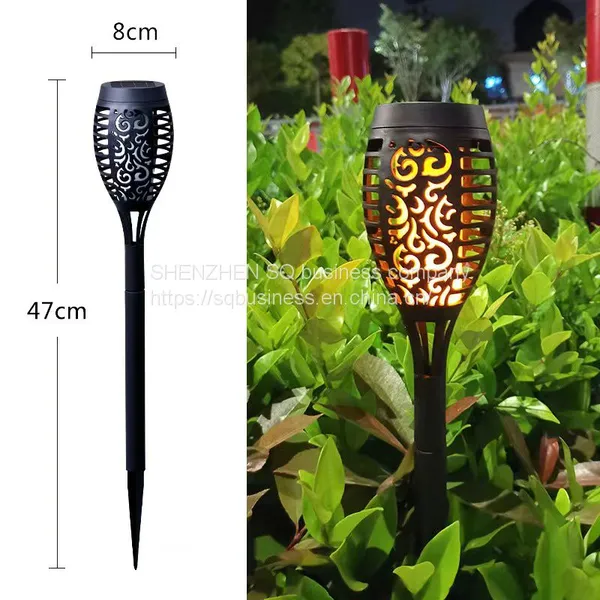 12 LED MINI Torch Lights Flame Effect Light Realistic Dancing Flames Lamp Solar Torch Light With Flickering Flame photo-2