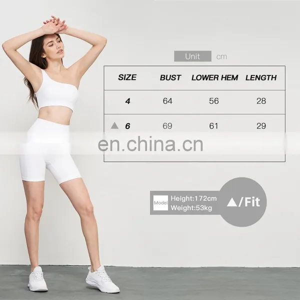 Ribbed One Shoulder Hollow Crop Soft Sports Custom Bras High Quality Backless Yoga Tops photo-5