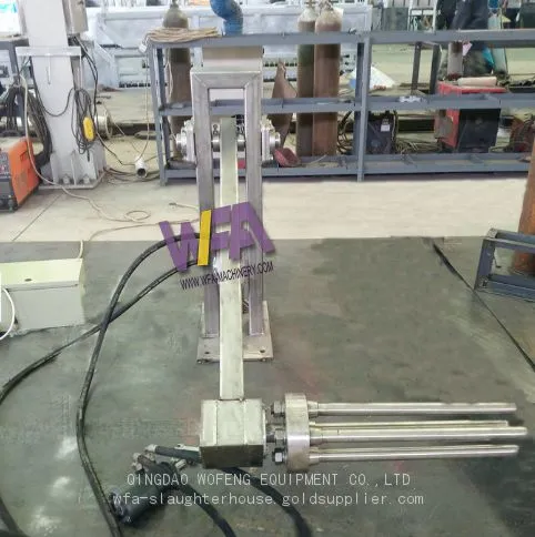 Easy Install Sheep Slaughter House Hydraulic Skinning Machine For Goat Slaughtering photo-4