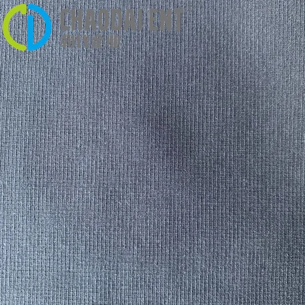 GRS Woven Dyed One-line Grid 84%RPET+16%sp 4-way Stretch Fabric for Outdoor Hiking Clothing & Bags photo-4