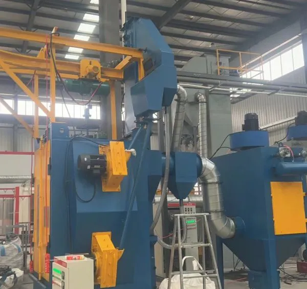 Hook Type Shot Blasting Machine is Suitable for Small Aluminum Die-casting Instrument Surface Treatment, With Compact Structure and High Efficiency photo-2