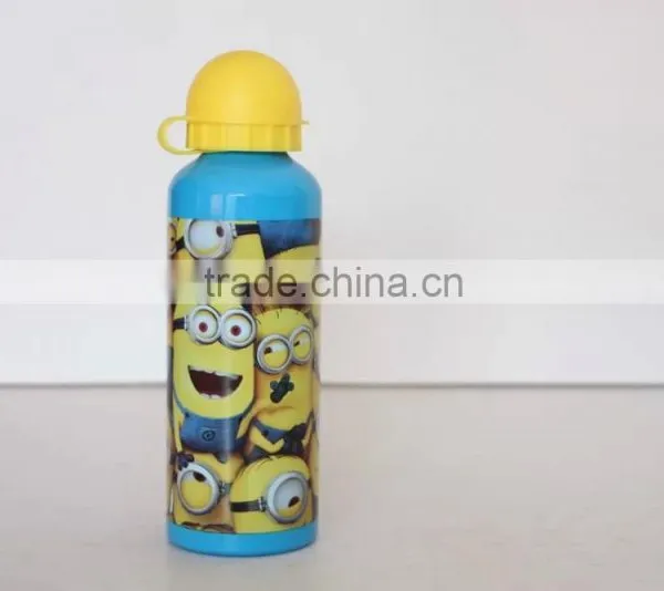 Kids Aluminum Sports Water Bottle With Round Cap and Cartoon Printing photo-4