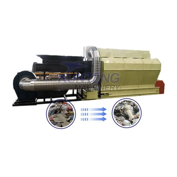 Garbage Sorting And Recycling Production Line Plastic Garbage Air Screening Machine EPC