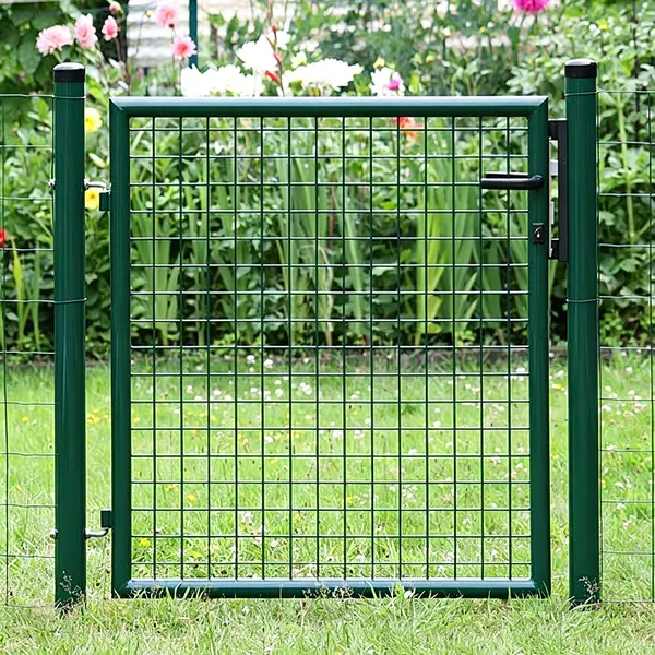 Heavy Duty Single Pedestrian Gate 3D Wire Mesh With Waterproof Security Lock