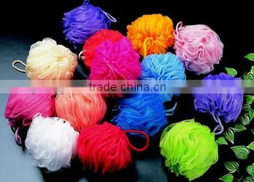 Pumpkin Bath Ball PE Mesh Sponge Wash Body Puff
