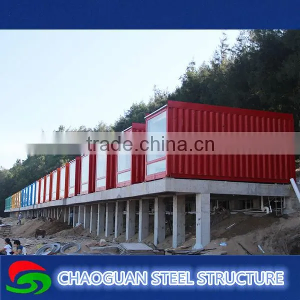 Modular Complete Light Steel Prefabricated Container House With Steel Basement