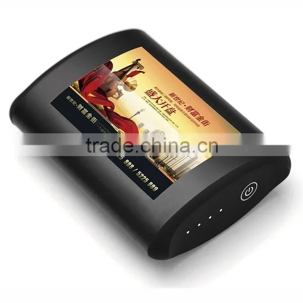 Latest High-end Gift Design 6600mAh Cell Wireless Phone Charger Device With Arc Advertising Screen photo-6