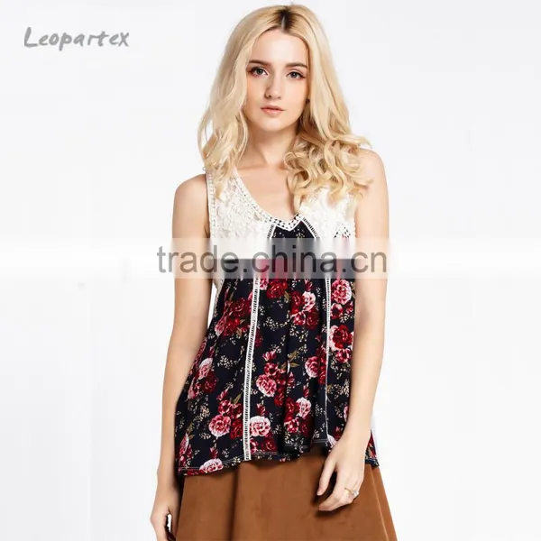 2016 Latest Fashion Blouse Design for Fat Women Latest Fashion Tank Top