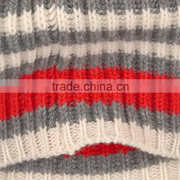 Colorful Kids Hat With Red Pom Pom Beanie Hats Wholesale Quality Choice photo-4
