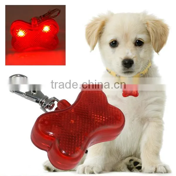 Anti Lost Flashing Bone Shaped Pet Blinker Safety Walking photo-6