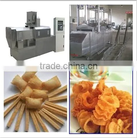 Extrusion Fried Pellet Snacks Processing Line Fried Dough Food Machine photo-3