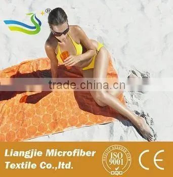 Fast Deliver 3D Digital Print Wholesale Folding Interesting Funny Printed Beach Towel photo-3