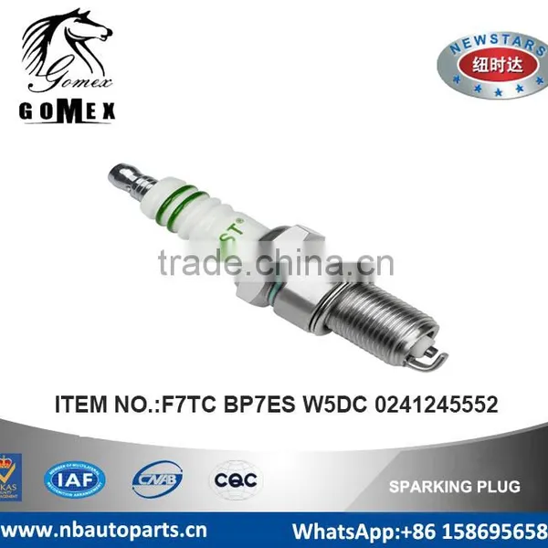 High Quality Auto Spark Plug F7TC BP7ES W5DC 0241245552 for AC ALFA ROMEO ALPINE AUDI BMW CATERHAM DAIMLER .etc.