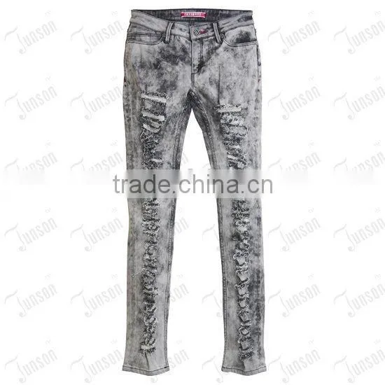 Lady's Denim Jeans ,grinding Destroy