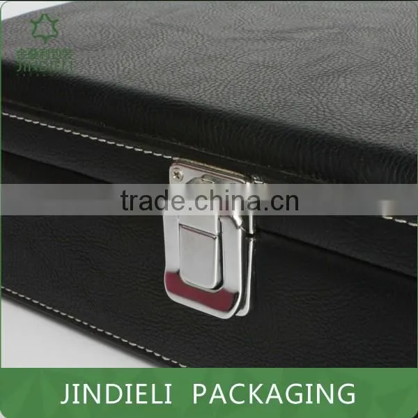 Luxury Black Wooden Watch Box Packaging photo-3